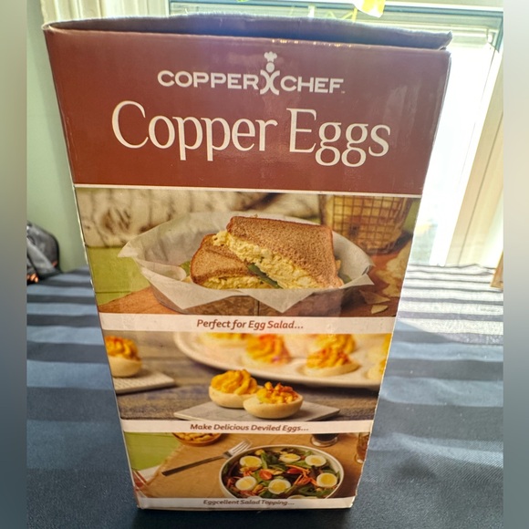 Copper Chef Copper Eggs as seen on TV non stick coating easy kitchenware cooking - Picture 2 of 6